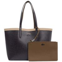 lacoste bolsa bolso tote anna reversible mujer marronnegro para mujer