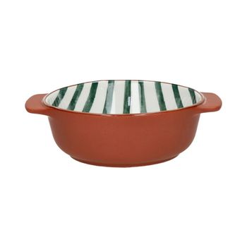 Fuente de porcelana arcillosa dia12,3 x h4 cm