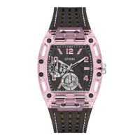 guess reloj hombre caja de policarbonato pulsera silicona de color negro resistente al agua 5 atm gw0032g3