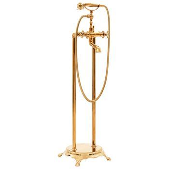 Grifo Para Bañera De Pie Acero Inoxidable Dorado 99,5 Cm Vidaxl