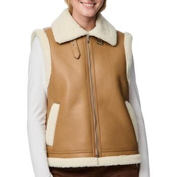 Pieces Cazadora de cuero Janelle Teddy para mujer