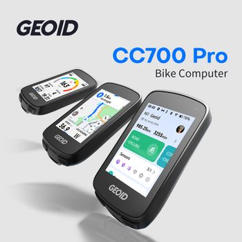 Computadora Inalámbrica para Bicicleta GEOID CC700 Pro con Pantalla Táctil, ANT+, WiFi, Resistente al Agua IPX7, Velocímetro, Odómetro para Ciclismo, Compatible con Strava
