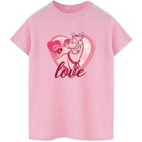 dessins animes camiseta love kisses para mujer