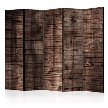 Biombo - Dark Brown Boards Ii (225x172 Cm)