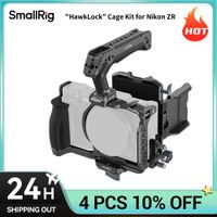 kit de jaula para camara smallrig zr hawklock de liberacion rapida para nikon zr con placa de bateria v-mount abrazadera de cable y asa superior