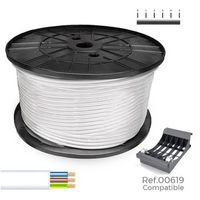 cable electrico multicor sediles blanco 3 x 1 mm 200 m h05vvh2-f