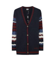 pepe jeans para mujer pl702203 cardigan harper marino l casual algodon sostenible