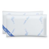 nalui almohadas copos viscoelastica gel fresh blanco pack 2 70x38 cm firmeza media