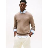 tommy hilfiger jersey mw0mw28046 pimacashmere-hi3 coastal taupe heater para hombre