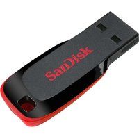 sandisk cruzer blade usb 20 memory stick - 32 gb black black
