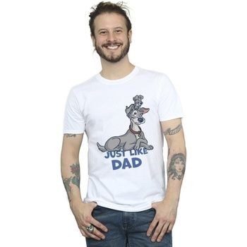 Disney Camiseta Lady And The Tramp Just Like Dad para hombre