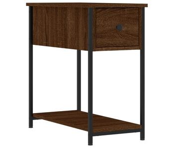Vidaxl mesita de noche madera de ingeniería marrón roble 30x60x60 cm