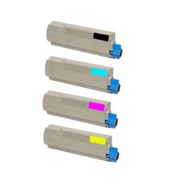 Compatible Multipack OKI ES2232 Printer Toner Cartridges (4 Pack) -43865732