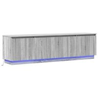 gabinete de tv 180 x 38 x 49 cm gris sonoma vidaxl
