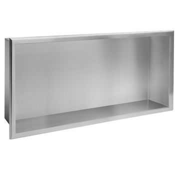 Estante De Baño Rea 03 30x60x10 Brush Steel