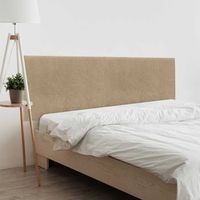 dhome cabecero tierra 190cm dual acabado toalla soft tapizado liso con patas 8cm grosor 70 alto tejido suave para pared acusticos cabeceros absorbentes 190cm 8cm - 70 al - tierra
