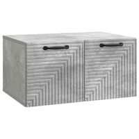 mueble para tv de pared gris hormigon 595 x 41 x 30 cm vidaxl