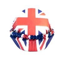 union jack cupcake cases 60 pack