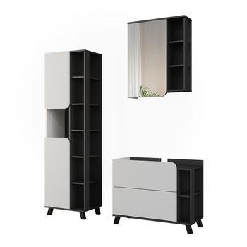 Juego De Muebles De Baño De 3 Piezas Karen 3 Partes Vicco