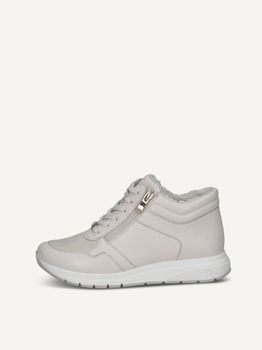 CAPRICE Bootie, white, made of Leather and synthetic without heel, Size 41