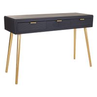 recibidor-consola de madera gris oscuro 120x41x78