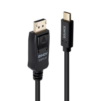 Adaptador de cable Lindy 43501 USB-C a DisplayPort 2 m resolución 4K