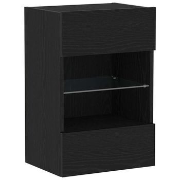 Gabinete De Tv Negro 40 X 30 X 60.5 Cm Madera Contrachapada