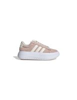 zapatillas adidas grand court platform suede mujer rosa