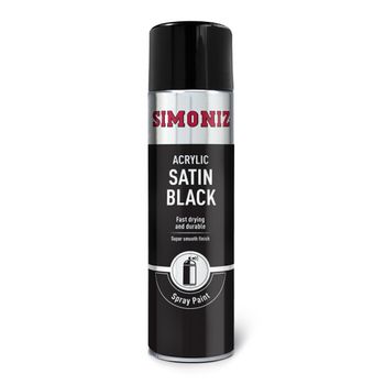 Satin Matt Black Spray Paint 500ml