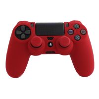 fr-tec funda de silicona  grips red para ps4