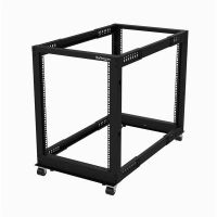 startech soporte marco abierto 15u 4x columnas ajustable de 22 a 40 negro
