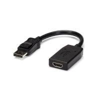 adaptador de video startech dp2hdmi displayport a hdmi 1920x1200 24 cm negro