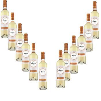 Vinos Sanz - Sanz Clásico - Vino Blanco Verdejo - Pack 12 Botellas 75 Cl - 13% Vol.