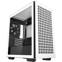 deepcool ch370 mini tower cristal templado usb 32 blanca