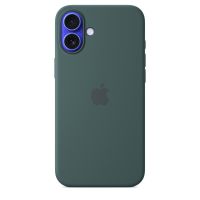 apple funda de silicona con magsafe verde lago para iphone 16 plus