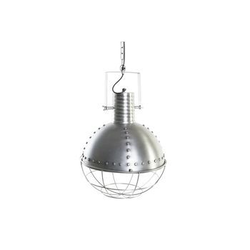Lampara Techo Hierro 43x43x66 Desgastado Plateado