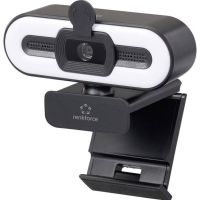 webcam renkforce rf-wc-200 2k full hd usb con microfono e iluminacion led