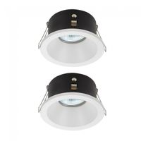 pack 2 x empotrable de techo lutar redondo