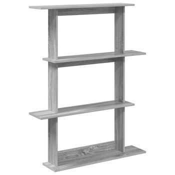 Estante De Pared Sonoma Gris 100 X 20 X 126 Cm Vidaxl