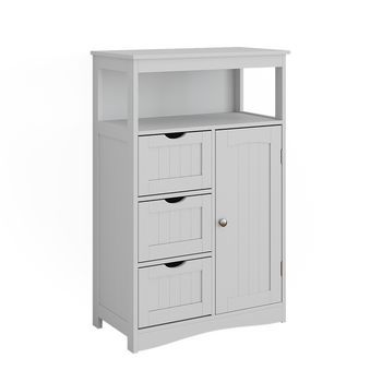 Mueble Midi Bianco 56 X 86.5 Cm Con Cajones Vicco