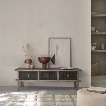 Mueble Tv De Madera De Pino Reciclada Maciza