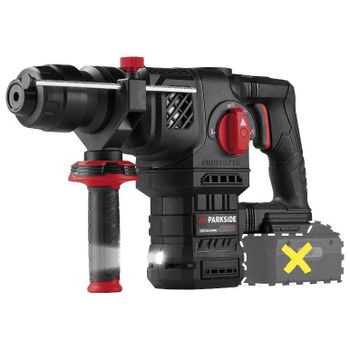 Parkside - Martillo perforador recargable 20 V PARKSIDE PERFORMANCE BRUSHLESS con motor sin escobillas, 5,8 J y sistema SDS-Plus para hormigón y mampostería