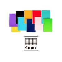 cuaderno espiral folio cuadricula 4mm 60g tapa blanda - surtido de colores