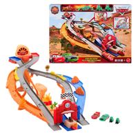 disney cars radiador springs carrera y rescate pista coches de juguete 4 anos