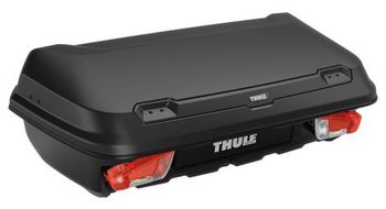Thule arcos box m  300 l  cofre portaequipajes para barra de remolque negro
