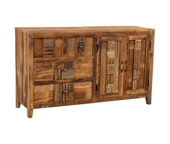 Aparador de madera natural 150x43x88