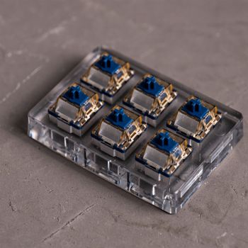 Akko Astrolink interruptores magnéticos de alta precisión 36gf interruptor lineal PC lubricado en fábrica con vástago POM para teclado de efecto Hall 6 uds