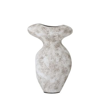 Florero para decorar en terracota gris h23cm