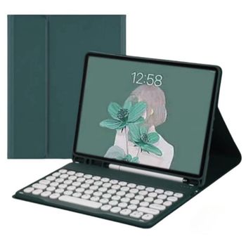 Royal Bailey Ts231 Funda Con Bluetooth Teclado Para Ipad Pro 13 2024 Verde