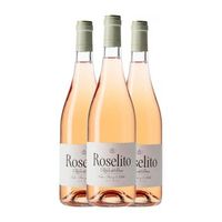 hernando  sourdais vino rosado roselito de antidoto ribera 75 cl 135 vol pack de 3 unidades